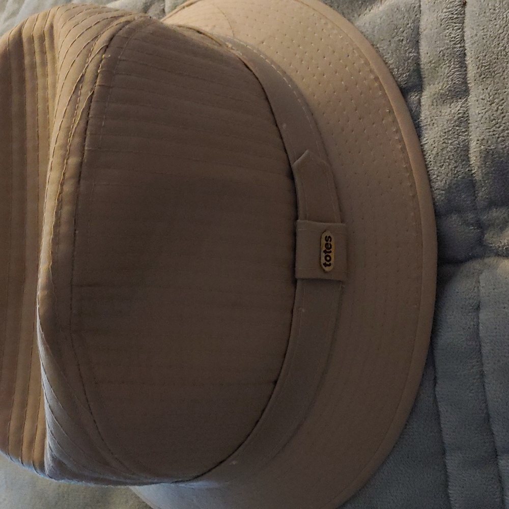 Vintage Totes Tan Fedora Hat Size M Rain Rolls Right Off Made In korea